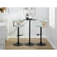 thumbnail image 2 of Gardenia Adjustable Bar Stool, Chrome Bar Stools, Bar Chairs, Swivel Bar Stools, Bar Stools Set of 2 (Seafoam Green Fabric), 2 of 6