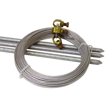 UPC: 0814421012159 | Field Guardian Conductive Galvanized Steel Complete Grounding Kit  6 Feet