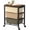 Dark Brown, variant on Rolling Cart with 4 Drawers, Plastic Drawer Storage Carts with Wheels & Wooden Tabletop, Metal Utility Cart with Pegboards, Office Living Room Classroom Craft Organization and Storage, Dark Black