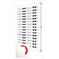 thumbnail image 4 of Optical Display for 60 Eyewear Frames - Wall Mount Acrylic Eyewear or Sunglass Display Package in Polar White – 47.5” (H) X 27.5” (W), 4 of 7