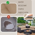 thumbnail image 6 of YLLN 14-Piece Sofa Cushion Set, 4in Thick Replacement Cushions For Outdoor Furniture, Water-Resistant Patio Outdoor Sectional Cushions, For 6-Seat Sectional Patio Conversation, 6 of 8