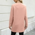 thumbnail image 4 of Bovemsi Sweatshirts for Women Crewneck Loose Fitting Tops Long Sleeve With Pocket Shirts Pullover Long Sleeve Clothes Pullover, 4 of 4