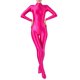 thumbnail image 3 of Body de mujer con efecto brillante al óleo, lencería para culturismo, gimnasio, fitness, cuello alto, manga larga, mono, traje de baño con protección contra erupciones, 3 of 5
