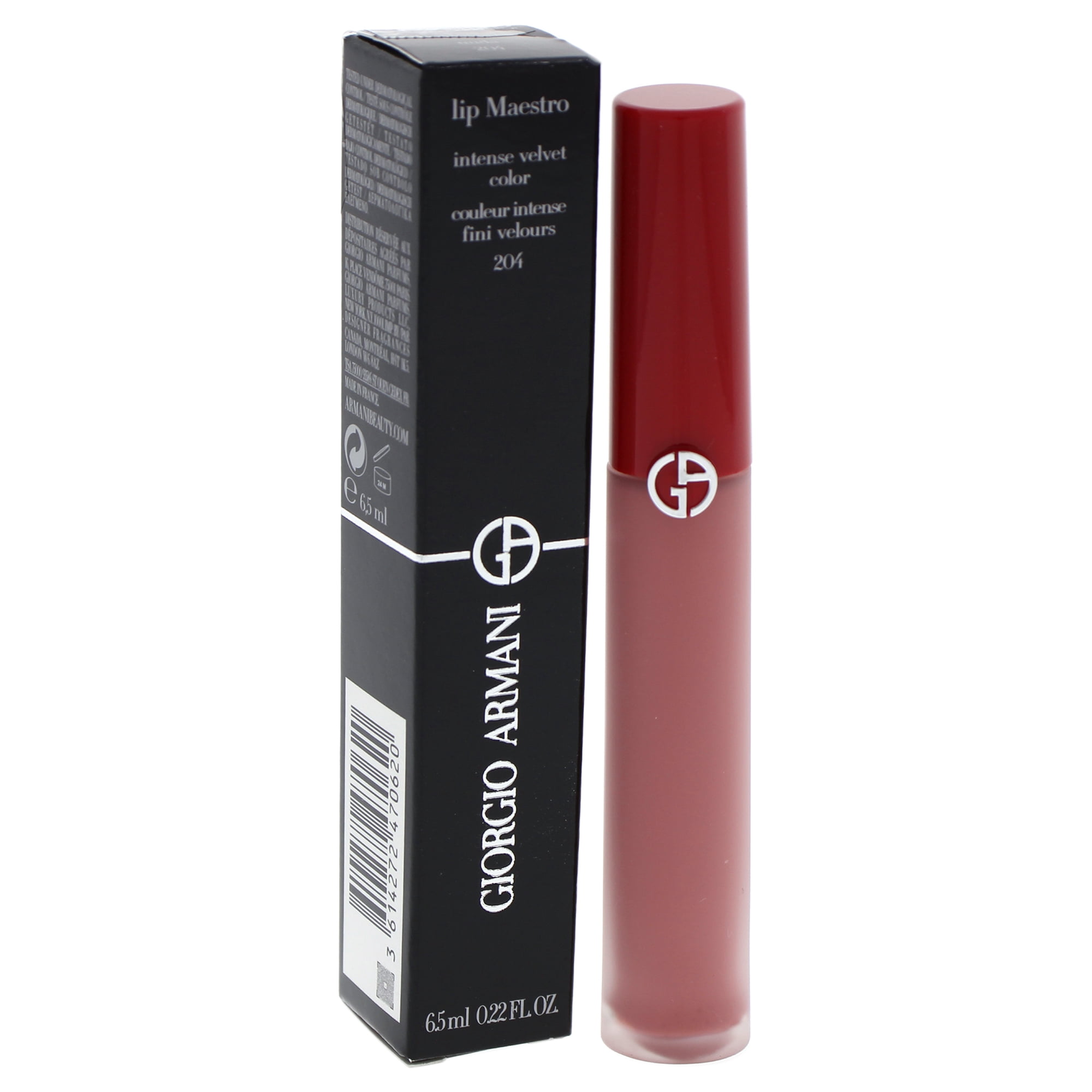 Giorgio Armani Lip Maestro Intense Velvet Color - 204 Nuda, 0.22 oz Lip Gloss