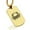 Gold, variant on Stainless Steel Tribal Cancer Zodiac (Crab) Dog Tag Pendant Necklace