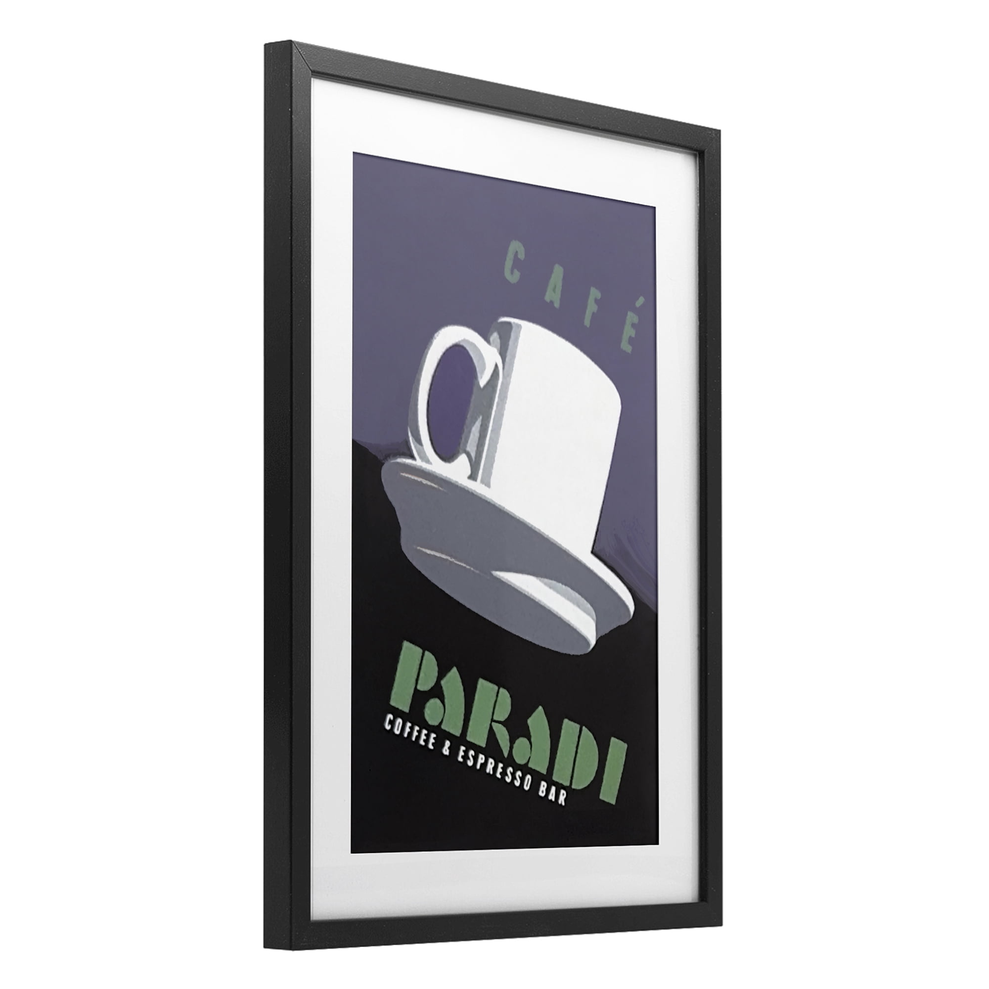 Stupell Industries Paradi Coffee & Espresso Black Framed Print Under Glass, design by Jadei Graphics