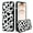 Clear, White and Black, variant on iPhone 12 Pro Max Tire Case Black White Cow Print Slim Anti-Scratch Shockproof Skid Outline Durable PC Layer TPU Bumper Anti-Dropping Full Body Protection Cover -6.7 Inch