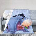 thumbnail image 2 of Eeyore Cartoon Fleece Blanket for Boys Girls Kids, Ultra Soft Cozy Warm Flannel Throw Blankets, Plush Blanket Gifts for Bed Sofa Living Room Couch Home Decor 80"X60", 2 of 7