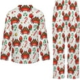 thumbnail image 6 of Top-kevin Women Long Sleeve Pajama Set Comfy Pjs Sets Christmas Funny Raccoons 2 Piece Lounge Set, 6 of 12