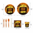 thumbnail image 4 of 70 Pack Halloween Party Supplies, Halloween Party Plates Napkins Cups Plastic Cutlery Set, Spooky Halloween Decor for Halloween Table Decor, for Home Halloween Party Gatherings, 4 of 8