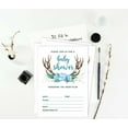 thumbnail image 6 of Inkdotpot 30Antler (Boy) Jungle Animals Baby Shower Invitation Cards Fill In Blank Invites, 6 of 7