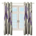 thumbnail image 4 of Purple Iris Butterflies Love 2pcs Blackout Curtains For Living Room Bedroom Grommet Top Window Set for Left And Right Biparting Open, 4 of 6
