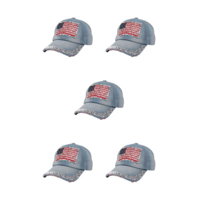 Thinsony Hat With Adjustable Strap For Sun Protection Fashionable And Denim 2 5Set