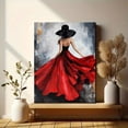 thumbnail image 6 of Lady in Red Dress Art Decorative Painting/Canvas Print， Suitable for Living Room， Bedroom， Office， Hotel， Gallery and Hallway Decoration., 6 of 8
