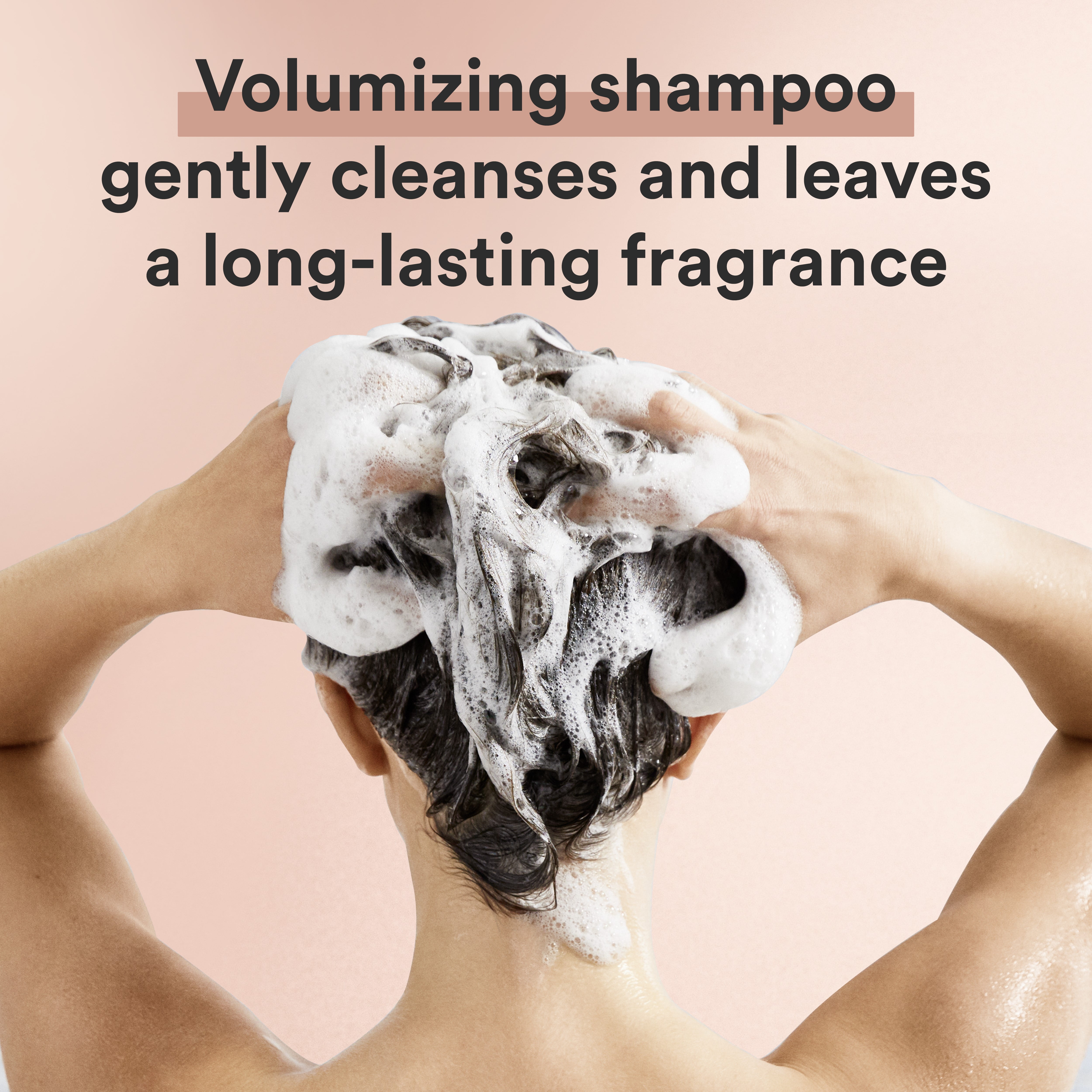 (4 pack) Suave Professionals Rose Oil Infusion Shampoo with Pump, Volumizing, All Ages, 28 fl oz