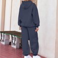 thumbnail image 4 of Women's 2 Piece Outfits Hoodie Sweatsuit Sets Oversized Sweatshirt With Pockets And Jogger Sweatpants, Soft And Comfortable Fabric Drawstring Design For Adjustable Fit, Great For, 4 of 5