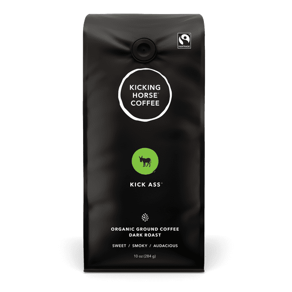 Kicking Horse Coffee - Kick Ass - Dark Roast, Ground, 284 g - Ground Coffee