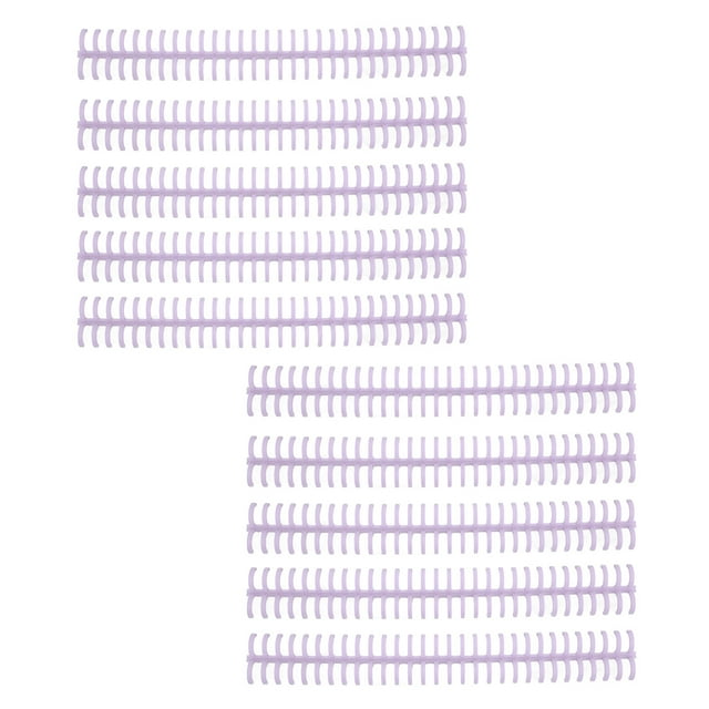Lomos de Encuadernació de Plástico, Establece Resistencias y Paquete de 10, Diámeto Interior de 13 mm, Para Oficina, Uso de Estudiantes y Profesores, Accesorios de Papelería,