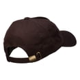 thumbnail image 4 of Yang Symbol Embroidered Washed Cap - Brown OSFM, 4 of 5
