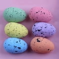 thumbnail image 6 of Tnobhg 50Pcs Colorful Foam Easter Eggs Realistic Looking Vibrant Color Ultralight Unbreakable Artificial Eggs Party Ornaments, 6 of 8