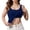 Navy, variant on 2026 Summer Tank Top for Women U Neck Sleeveless with Built in Bra Solid Color Breathable Stretchy Casual Undershirt for Yoga Workout Home Plum S by Duoif