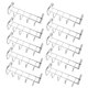 thumbnail image 2 of 10 Piezas Ganchos para Puertas Colgador Percha de Acero Inoxidable con 5 Ganchos Resistente para Armarios Dormitorio Cocina Sala de Estar Oficina, 2 of 9