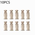 thumbnail image 2 of Tyidzon 10 Pcs Christmas Wine Bottle Gift Bags, 13.8 x 5.9 in Reusable Drawstring Fabric Pouches for Holiday Party Presents, 2 of 8