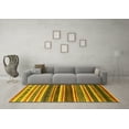 thumbnail image 3 of Ahgly Company Indoor Rectangle Solid Yellow Modern Area Rugs, 2' x 4', 3 of 4