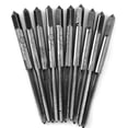 thumbnail image 2 of 10 piezas de machos de roscar manuales métricos de acero al carbono, herramienta manual para roscar tornillos M2 M4 M6 M8M2, 2 of 10