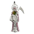 thumbnail image 2 of Dije Medalla Grande Santa Muerte Con Zirconias En Plata 925 JOYARIS Santa Muerte, 2 of 3