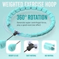 thumbnail image 3 of Hula Circle Hoop pesado JKSHMYT para adultos que pierden peso, 3 of 5