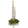 thumbnail image 3 of Northlight LED Lighted Glitter Filled Candle Christmas Stocking Holder - 9", 3 of 10