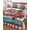 Red, Navy Blue, Cream, Tan, variant on Full Size Quilt Bedding Set, Independence Day Reversible Summer Quilt 3 Pieces, American Flag Gnomes Balloons Country Truck Lightweight Bedspreads Coverlets with 2 Pillow Shams for All Seasons