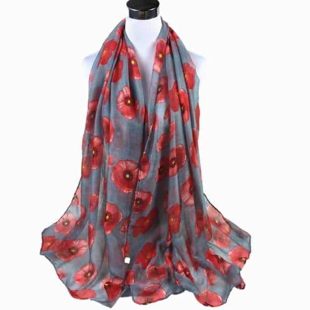 Red Scarf With Gold Foil Print Pattern Christmas Scarf Shawl Stunning Scarves Red Scarf With Gold Foil Print Pattern Christmas Scarf Shawl Stunning Scarves
