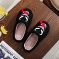thumbnail image 2 of ZELAND Cozy Venom Anime Embroidered Cotton Slippers for Men & Women - Winter Indoor Anti-Slip House Shoes, 2 of 4