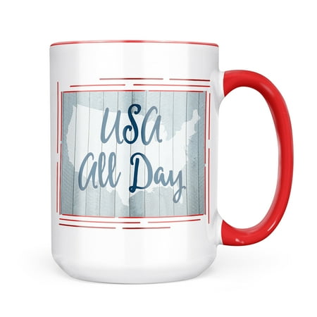 

Christmas Cookie Tin USA All Day Fourth of July USA Mug gift for Coffee Tea lovers