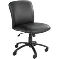 thumbnail image 3 of Safco Uber Big and Tall Mid Back Armless Task Office Chair in Black Vinyl, 3 of 3