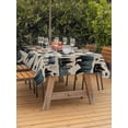 thumbnail image 3 of Outdoor Tablecloth with Umbrella Hole for Patio/Picnic/Party/Camping, Vintage Bear Elk Cabin Waterproof Table Cloth Rectangle Table Cover Washable, Farmhousee Pine Tree Rustic (60"x 102"), 3 of 9