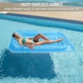 thumbnail image 3 of DFS Inflatable Pool Floats Boat for Adults, Blow Up Tanning Pool Raft Tub with Inflatable Pillow for Family Outdoor, Garden, Backyard Summer Water Party, 3 of 12