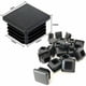thumbnail image 2 of Tapas de extremo de tubo cuadrado, tapones de plástico negros de polietileno de alta resistencia de 40 x 40 mm, resistentes al impacto y de aspecto elegante para muebles, tuberías de acero, uso en, 2 of 5