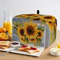 thumbnail image 2 of Toaster Cover 2 Slice, Sunflower Dustproof Bakeware Oven Protector with Top Hook, Modern Oil Painting Summer Botanical Waterproof Small Kitchen Appliance Toasters Dust Cover, 11"x6"x8", 2 of 9