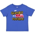 thumbnail image 3 of Inktastic My Grandpa is a Firefighter with Fire Truck Boys or Girls Baby T-Shirt, 3 of 5