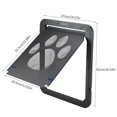 thumbnail image 1 of Plastic Pet Door for Medium Large Dogs Magnetic Locking Safe Flap Screen Door Gate, 1 of 15