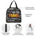 thumbnail image 3 of Yiaed Travel Print Insulated Lunch Bag Reusable Cute Tote Lunch Box, Leakproof Cooler Lunch Bags for Work Office Travel School Picnic, 3 of 5