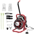 thumbnail image 2 of Kojooin Electric Drain Cleaner Auger, 50FT Auto-Feed Machine for 2 to 4 Inch Pipes with 6 Cutters, 2 of 7