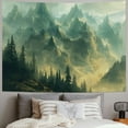 thumbnail image 2 of Nawypu  Mountain Tapestry Watercolor Mountains and Green Grass Trees Tapestry Wall Art Tapestry Aesthetic Tapestry, 2 of 6