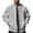 Gray, variant on Men's Varsity Jackets Fashion Colorblock Button Down Baseball Bomber Coats Midweight Fall Spring Streetwear Outerwear for Daily Wear Red XXL