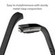 Zodaca Bande de Remplacement pour Fitbit Charge 2 Réglable Sport Bande Sangle Accessoires Bracelet avec Attaches et Fermoirs Métalliques - Noir – image 3 sur 10