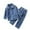 Sky Blue, variant on Kids Christmas Pajamas Kids Santa Pajamas Crewneck Long Sleeve Top Pants Outfits for The Holidays Boys Size Pajamas 8-9 Years