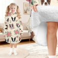 thumbnail image 6 of Boston Terrier and Roses Cream Pattern Lamb Fleece Blanket Hoodies for Teens ,Teens Oversize Sherpa Wearable Hooded Blanket Sweatshirt with Super Pockets, 6 of 6